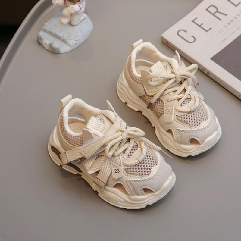 

Размер 21-36, летние сандалии для детей, сандалии для мальчиков и девочек, детские спортивные сандалии, удобная летняя пляжная обувь, детские сандалии 21 бежевый