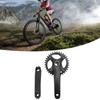 Mountain Bike Crankset Hollow Integrated Aluminum Alloy Lightweight Chainring Fit for Bicycles