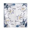 53Cm satin blue printed silk neck small square scarf 100 mulberry silk scarf OL versatile  new silk scarf