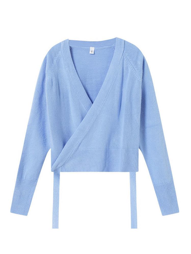 Girls' Long Sleeve Dance Cardigan Shawl - Ballet Practice Sweater for Autumn/Winter