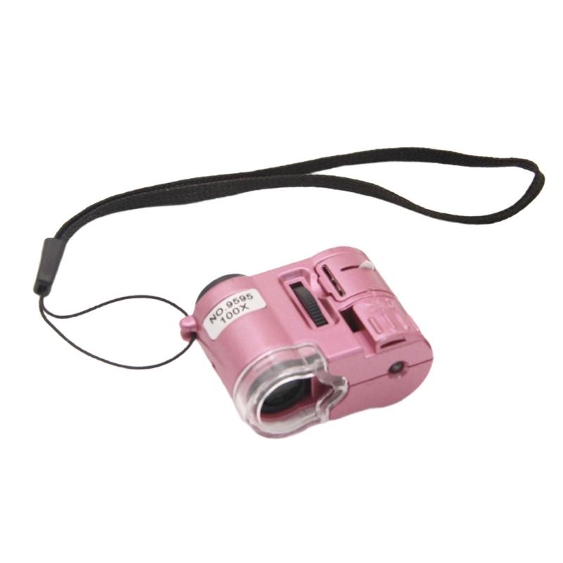 Professionell smyckes- och antikmagnifier med 80X 100X zoom och LED-ljus, ergonomiskt ABS-hölje för noggrannhetskontroll