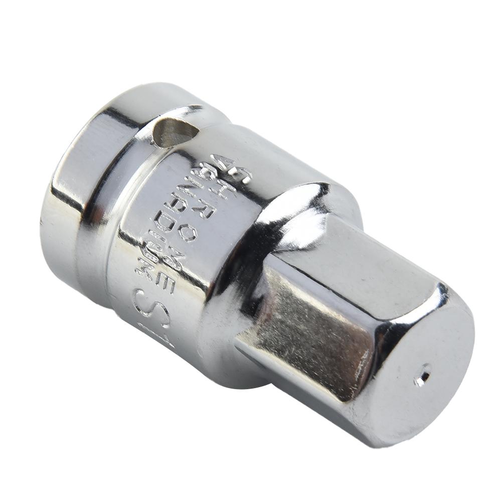 1XSocket 1/2inch 17mm Hex Shank Special Oil Pan Screw Socket Wrench Hexagonal Head For Auto Repairing Hand Tool