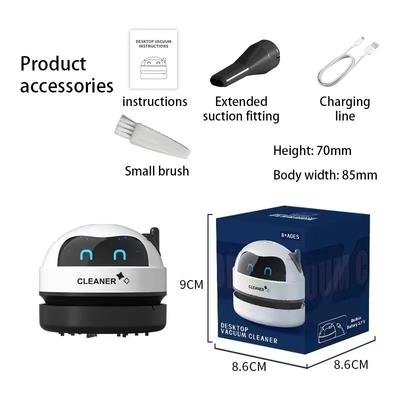 Mini Desk Table Vacuum Cleaner Water Collecting Window Sweeper With Clean Brush For Home Office School Pencil Crumbs