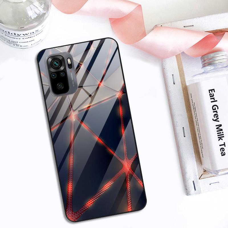 Tempered Glass Case For Xiaomi Redmi Note10 Pro Case Glass Back Cover For Xiaomi Redmi Note 10 10Pro Max Case Note10 5G Shell