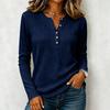 Women's Knit Long Sleeve Shirt Casual Color Tunic Top