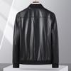 Men's Genuine Sheepskin Baseball Collar Leather Jacket