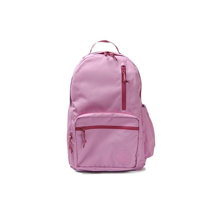 Converse Sports Casual Zipper Backpack Unisex Backpack Rose-Pink 10005985-A06 Fuchsia