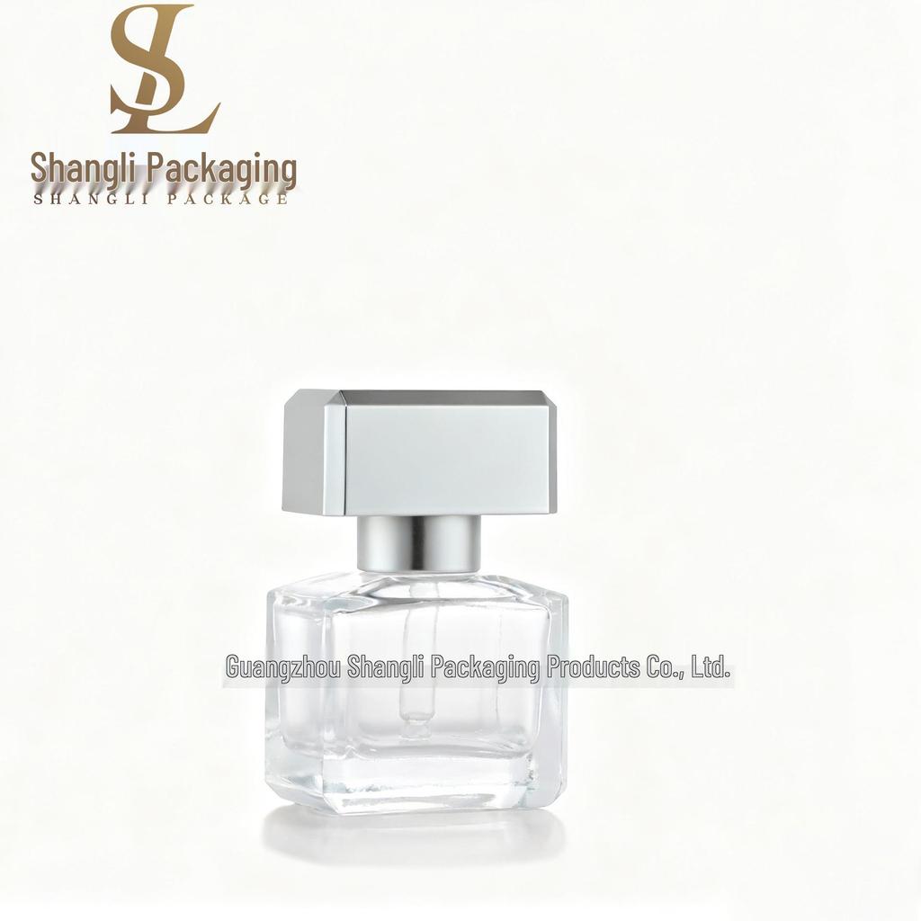 Aurora 30ml Square Essence Oil Bottle with Rubber Head and Outer Cover