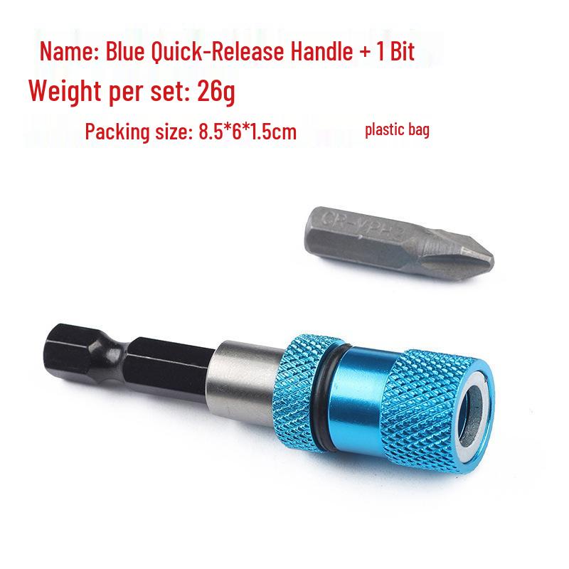 65mm Adjustable 1/4 Screwdriver Bit Holder, Carbon Steel Extension Bar, Quick Release