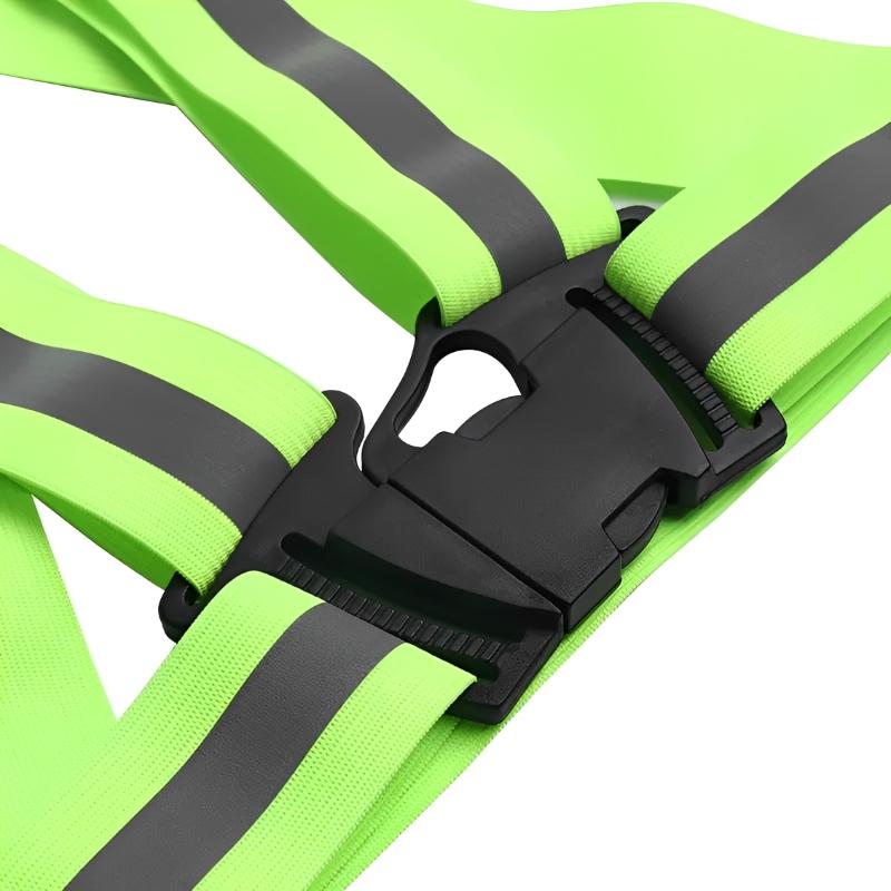 High Elasticity Reflective Safety Vests Lightweight Adjustable Elastic Vest Jacket Strips For Traffic Control Running Riding