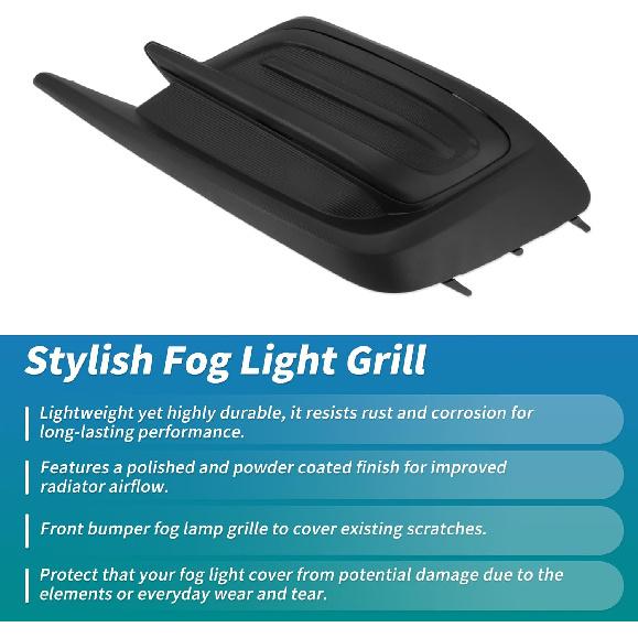 Passenger Side Fog Light Grill for Subaru Legacy 2018 2019 Front Bumper Fog Light Grille Cover Fog Light Shell 1 Pc No.57731AL56A