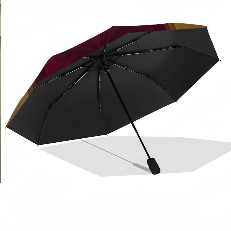 Queensland Maroons Automatic 8‑ribs Umbrella, Custom Name Text Personalized Folding Umbrella Rain Sun Gift