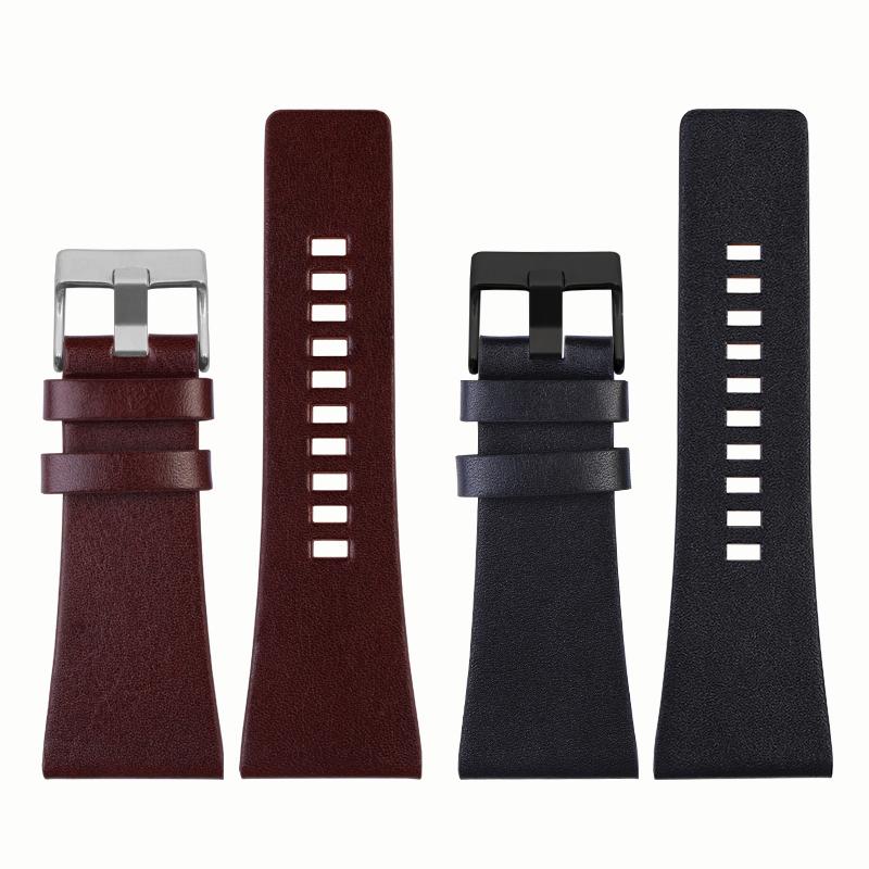 Men's large wristband for police feike Diesel dz7396dz1206dz1399dz1405 leather watchband 22 24 26 28 30mm 32mm Leather strap