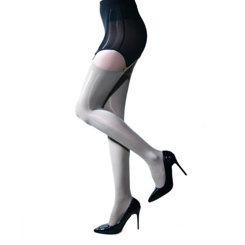 Sexy Women 8D 912 Pin Detachable Pantyhose Shiny Glossy Stocking Sexy Sheer Transparent Pantyhose Hollow Out Garters Tights