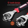 8-in-1 Universal Dog Bone Multi-Head Rotating Socket Wrench Tool