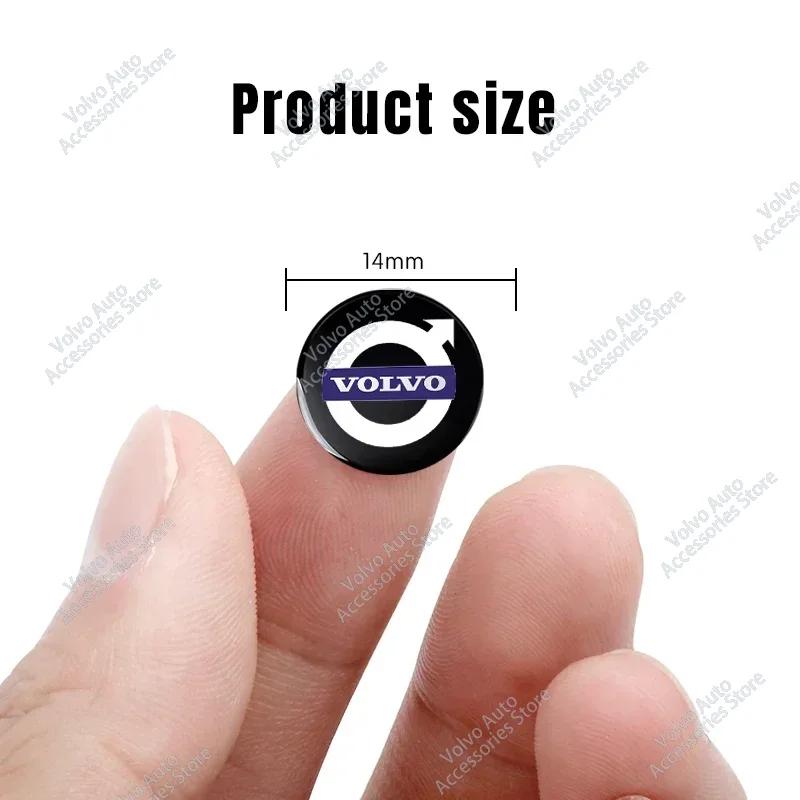 Autocolant Emblema Carcasă Cheie Telecomandă Mașină din Aluminiu 14mm Pentru Volvo S40 S60 S80 XC60 XC90 v70 S80L V6 v40 v50 850 c30 v60 s70 940 xc70