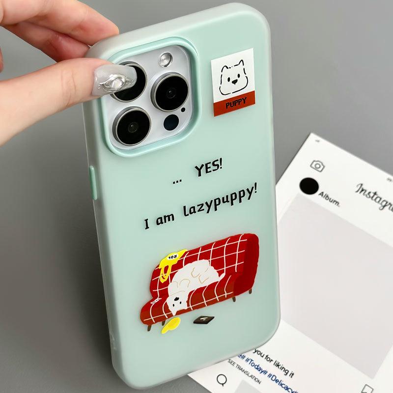 Zhitai Cartoon Jelly Skin Case for iPhone 11/12/14 Pro Max and Apple 15/16.