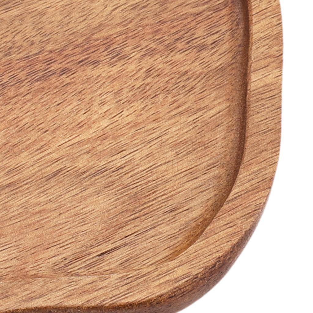 Acacia Wood Serving Tray for Sushi And Appetizers Fruit Dish Wooden Platter
