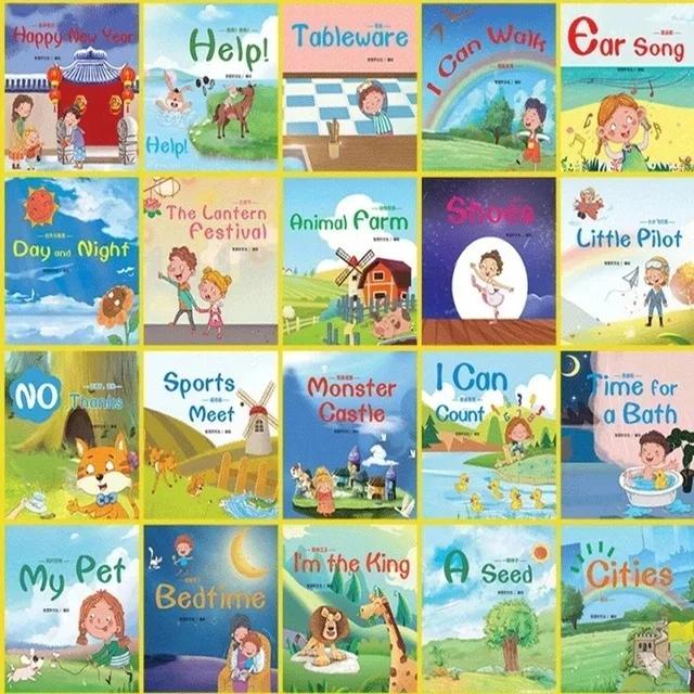 60 Books/Set Children s English Early Learning Picture Book Graded Reading Storybook Enlightenment Cognitive Tale Bedtime Story Random 30 Books