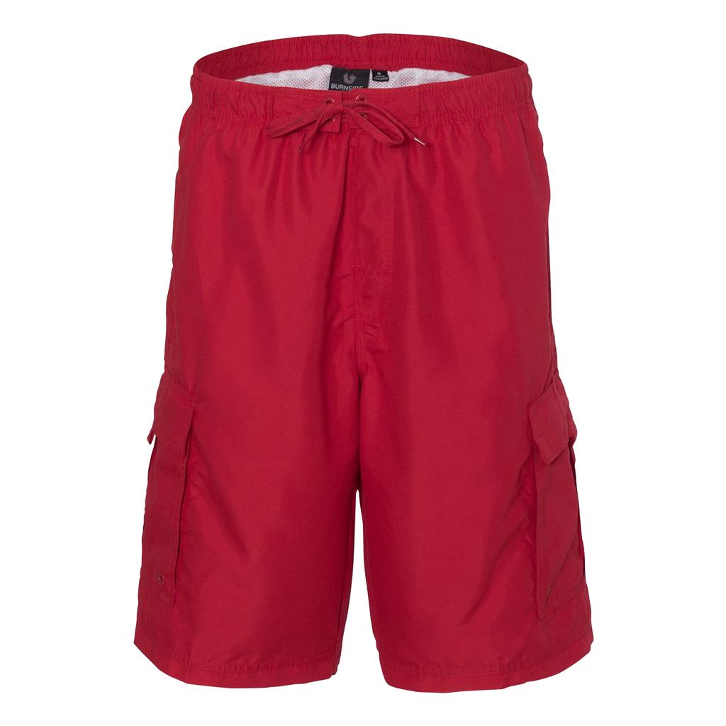 Burnside Mens Striped Swim Shorts