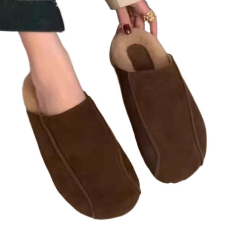 Mode Ballerinas Damen Wildleder Pantoletten Schuhe Mode Lässige Herbst Hausschuhe Designer Komfort 2025 Slingback Schuhe Klassische Neue Mujer Sandalen