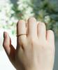 Alleun Silver 925 Thumb Layered Cubic Knee Ring