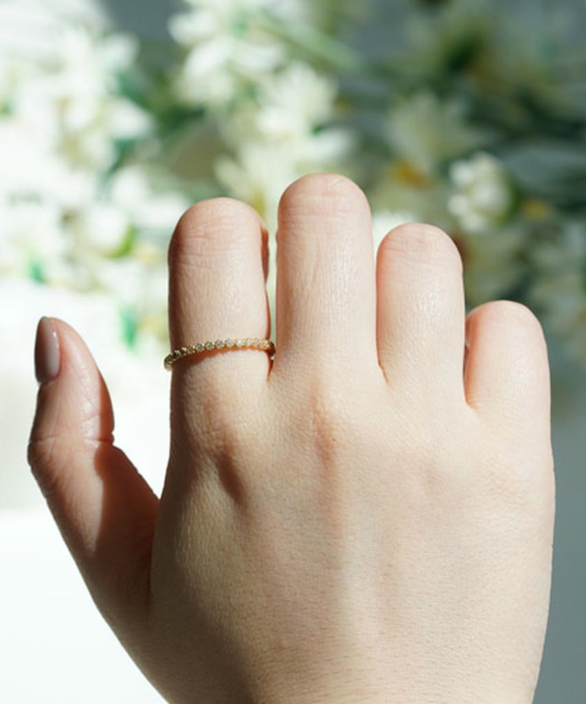 Alleun Silver 925 Thumb Layered Cubic Knee Ring