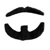 Costume Mustache and Goatee Set with Adhesive Wear for Cosplay Looks, Theater Outfits, Party Styling and Booth Photos