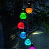 Halloween Solar Pumpkin Wind Chime: Seven-Color Changing Garden Light Decor