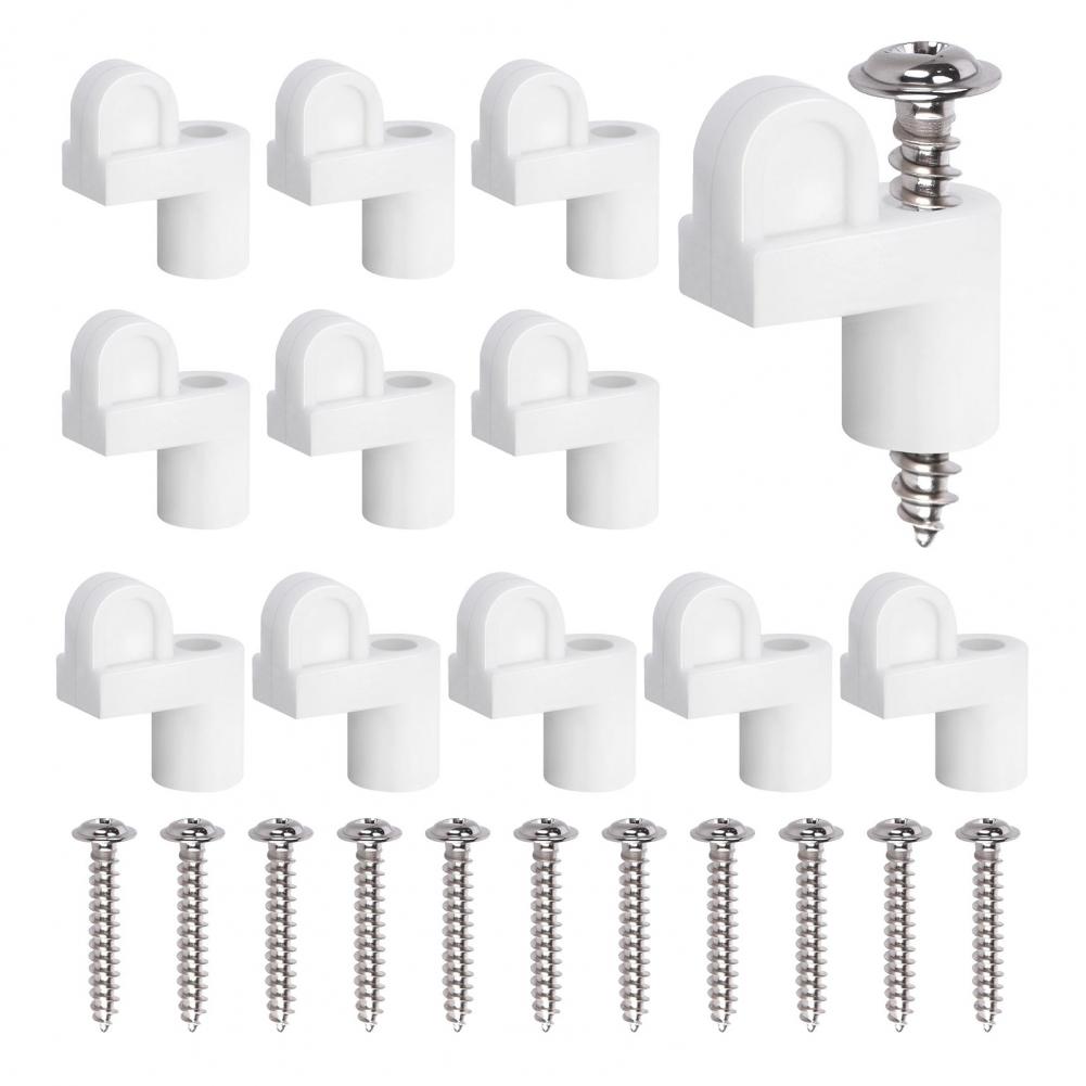 Nylon Screen Clips 12/24/48pcs Window Screen Clips with Screws Storm Window Fasteners for Winter Screens Offset Screen Door