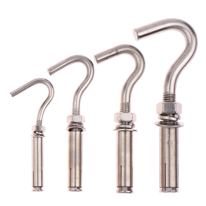 2 Stück M6 M8 M10 M12 304 Edelstahl Expansionshaken Betonwandankerbolzen Becher Geschlossen Federöffnung Hülse Befestigungselement