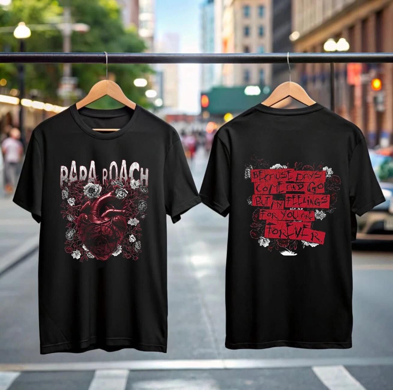 Papa Roach Shirt Tour 2025 Infest Anniversary Tee Mens Rock T-Shirt Mens Womens Tees Top Gift Him XL