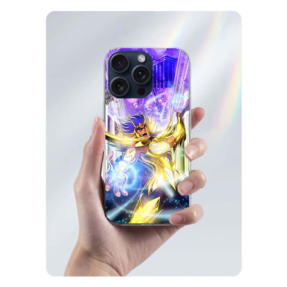 Saint Seiya Knights Of The Zodiac Clear Phone Case For Iphone 17 Air 16 Pro Max 15 Pro 14 Plus 17E 16E 11 13 12 Mini Cover Cases