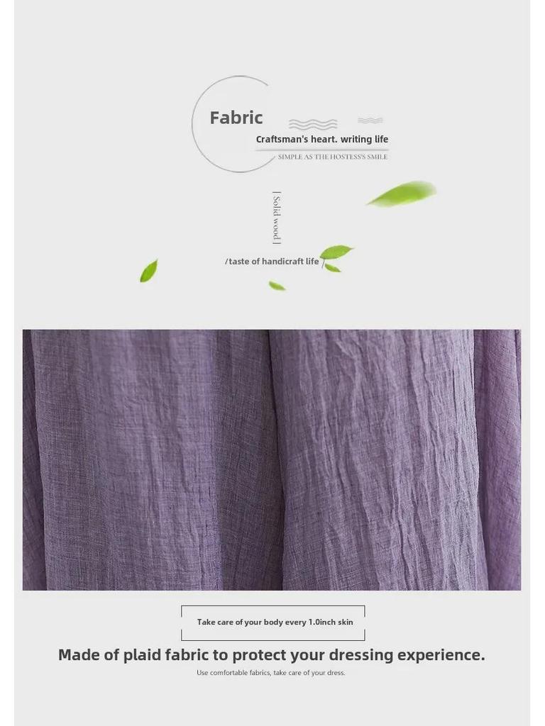 Ethnic Style Plus Size Elastic Waist Linen Skirt-Pants, 12 Colors - Lotte 2024 Mori Girl Collection