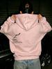 Men's Arabic Script Sports Hoodie Sabr Patience Definition Text Print Oversized Pullover Streetwear Sweatshirt Spring Autumn