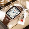 Watch Fashion Trend Waterproof Ladies Watch Square with Calendar Belt Watch