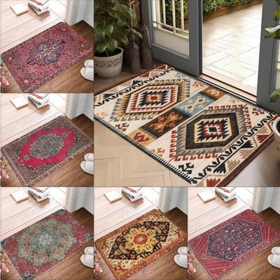Bohemian Style Doormat Entrance OutDoor Carpets Non-Slip Bathroom Feet Rug Kitchen Bedroom Hallway Long Carpet Entrance Door Mat