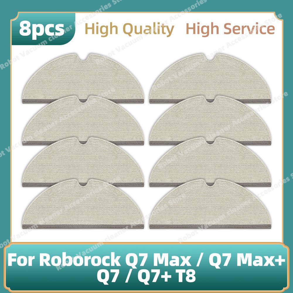 Compatible For Roborock Q7 Max / Q7 Max+ / Q7 / Q7+ T8 Parts Main Side Brush  Hepa Filter Mop Cloth Rag Dust Bag