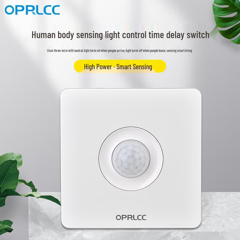 OPRLCC86 Infrared PIR Motion Sensor LED Light Switch Panel