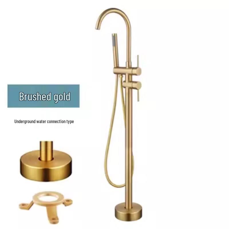 TLXT Floor-Standing Bathtub Faucet with Shower Set