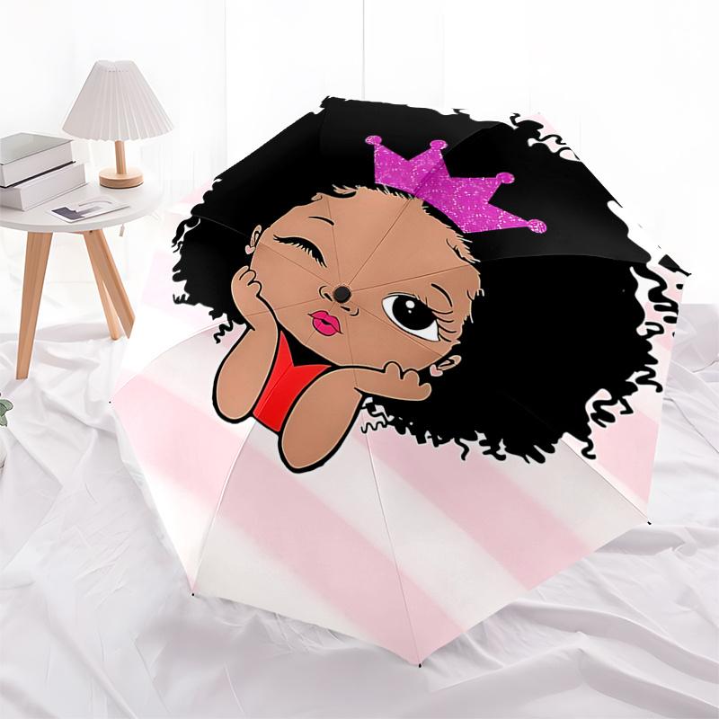 

Curly Princess Umbrella: Automatic Opening & Closing, Foldable Design, Outdoor Use, Perfect Gift for Fans and Travelers0104266a