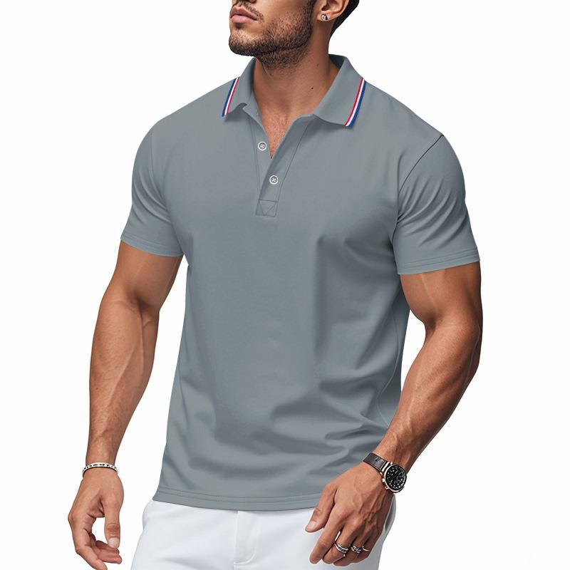 Summer Hot Selling Men's Polo Shirts Casual Quick Dry Short Sleeve T-shirt Men
