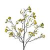 Artificial Berries Stem Foam Berry Pick Branch Ornament Plastic Leaves Holiday Xmas Home Decor 27.56in