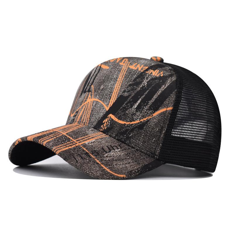 Gradient Hat Printed Embroidered Baseball Hat Fashionable Breathable