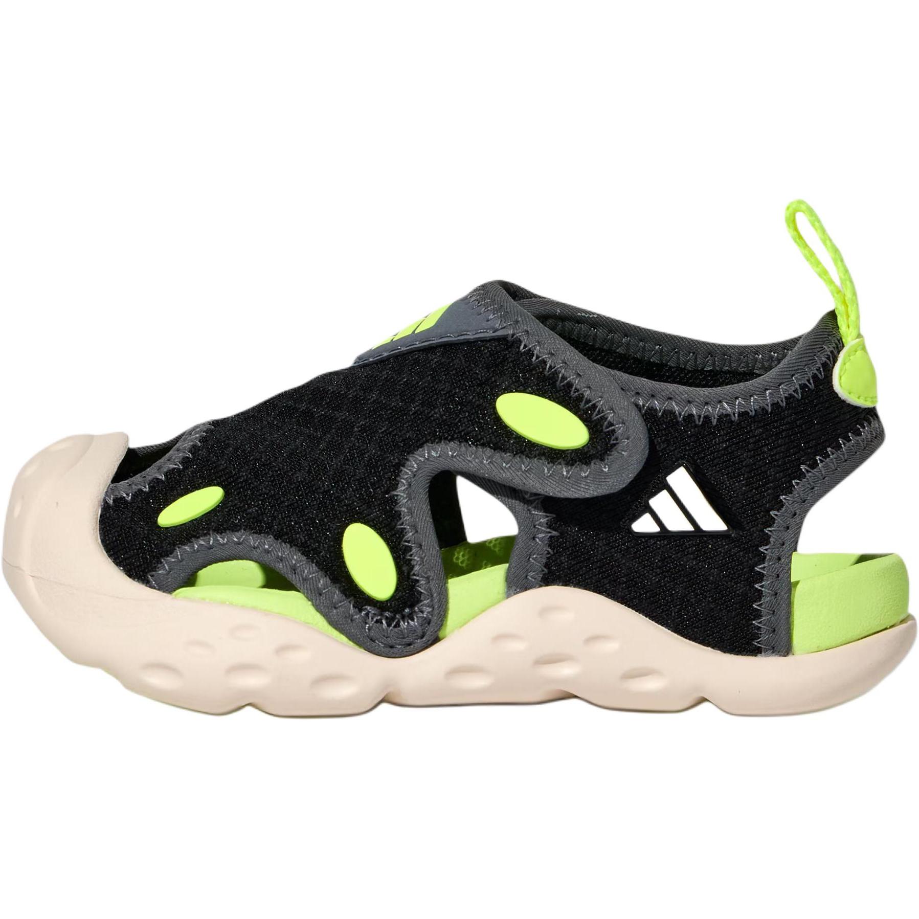 Adidas Starstride Slides Comfortable Slip Resistant Durable Quick Dry Low Top Walking Shoes Baby Shoes Black KK4565 24