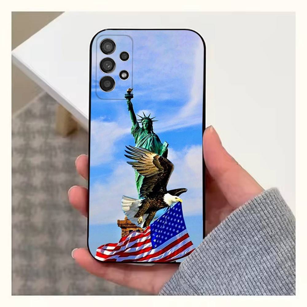 Americans Flag Great Case For Samsung S22,S21,S9,S25,S24,S23,Ultra,FE,S20,S10,Plus,Lite,Soft Silicone Black