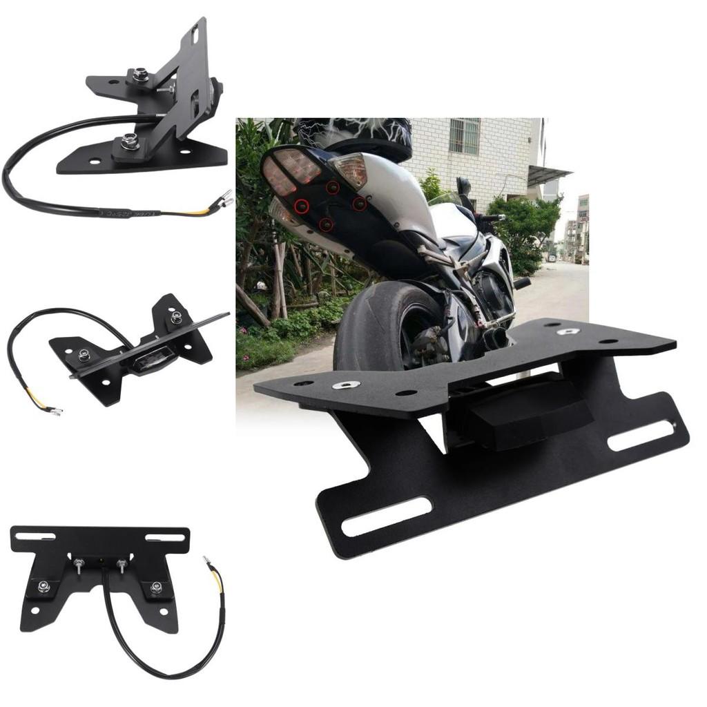 Stylish Suzuki Gsxr600 Gsxr750 Motorcycle Short Tail License Plate Frame Lightweight Material