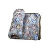 Lovely Pet Small Large Warm Paw Print Dog Puppy Cat Fleece Soft Blanket Beds Mat for Small Medium Large Dogs Mat