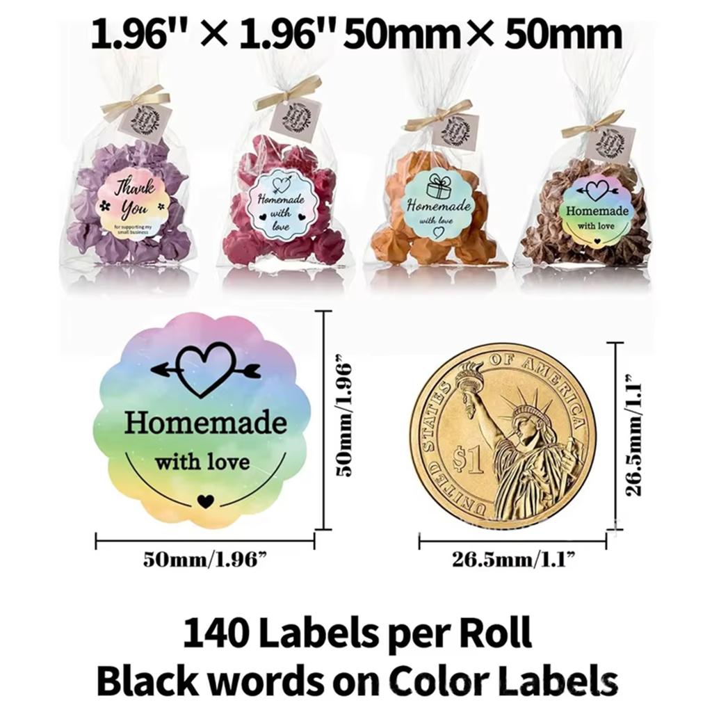 50x50 Laser Transparent Thermal Adhesive Label Roll Compatible for Phomemo M110 M200 M120 M220 E210 P50 DETONG P1 Label Printer