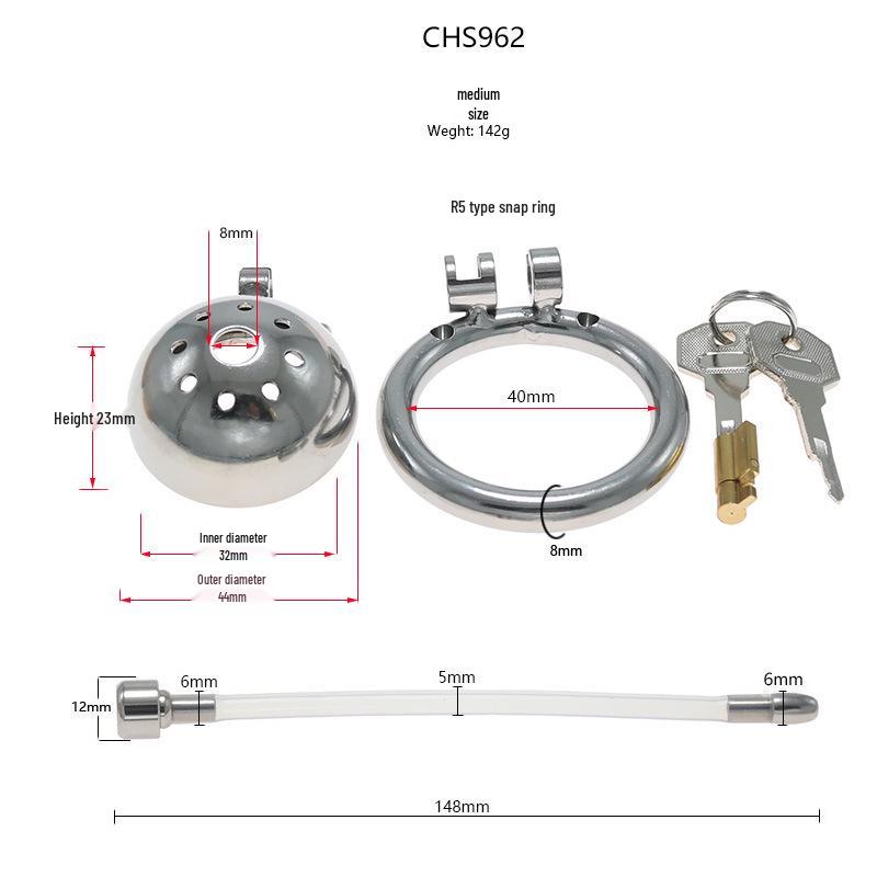 Chaqu Stainless Steel CB3000 Chastity Device Hemisphere Cage for Men